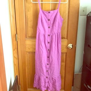 Old navy midi button down dress size medium